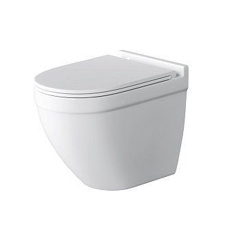 Унитаз подвесной Grossman Торнадо GR-4483SQ белый с сиденьем микролифт безободковый смыв торнадо